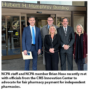 NCPA staff and NCPA member Brian Hose recently met with officials from the CMS Innovation Center to advocate for fair pharmacy payment for independent pharmacies. 